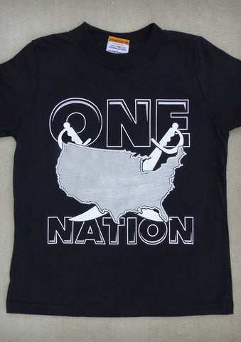 One Nation – Youth Black T-shirt
