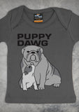 Puppy Dawg – Baby Charcoal Gray Onepiece & T-shirt