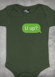U Up? – Baby Olive Green Onepiece & T-shirt