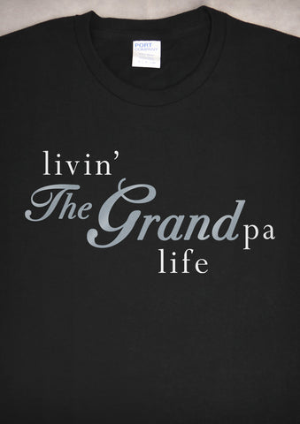 Livin' The Grandpa Life – Men's Black T-shirt