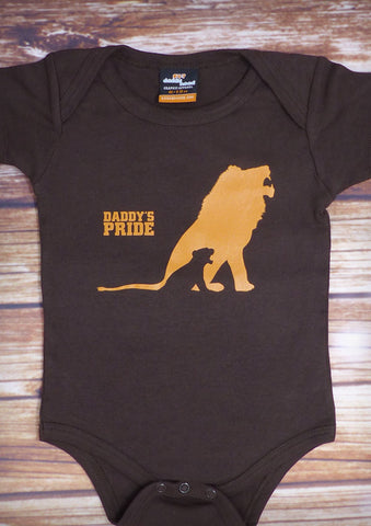 Daddy's Pride – Baby Chocolate Brown Onepiece & T-shirt