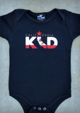 California Kid – California Baby Boy Black & Baby Blue Onepiece & T-shirt