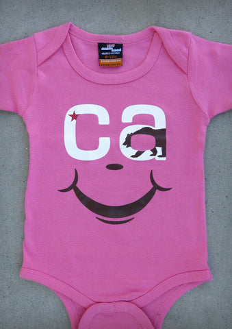 CA Smile – California Baby Girl Coral Pink Onepiece & T-shirt