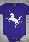 Unicorn – Baby Purple Onepiece & T-shirt