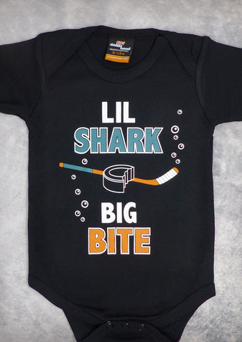 Shark Bite – Baby Black Onepiece & T-shirt