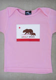Locally Grown – California Baby Pink & Charcoal Gray Onepiece & T-shirt