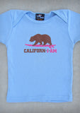 Californ I Am (Surfer) – California Baby Baby Blue Onepiece & T-shirt