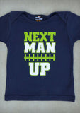 Next Man Up (Seattle) – Baby Boy Navy Blue Onepiece & T-shirt