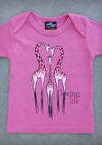 Loving Life – Baby Girl Coral Pink Onepiece & T-shirt