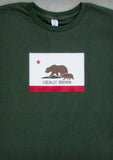 Locally Grown – California Men's Olive Green & Charcoal Gray T-shirt