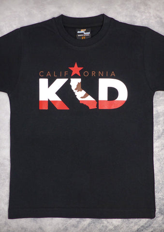 California Kid – California Youth Black & Baby Blue T-shirt