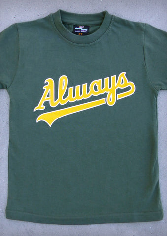 Always – Youth Boy Olive Green T-shirt