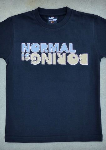 Normal is Boring – Youth Boy Black T-shirt