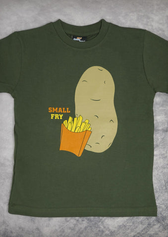 Small Fry – Youth Boy Olive Green T-shirt