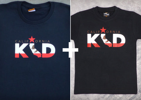 California Kid Gift Set – California Men's T-shirt + Youth Boy T-shirt