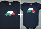 Califamilia Gift Set – California Men's T-shirt + Baby Onepiece/T-shirt
