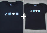 Emoji Gift Set – Men's/Women's T-shirt + Baby Onepiece/T-shirt
