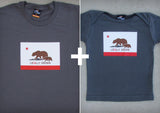 Locally Grown Gift Set – California Men's T-shirt + Baby Onepiece/T-shirt