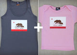 Locally Grown Gift Set – California Women's Tank Top + Baby Onepiece/T-shirt